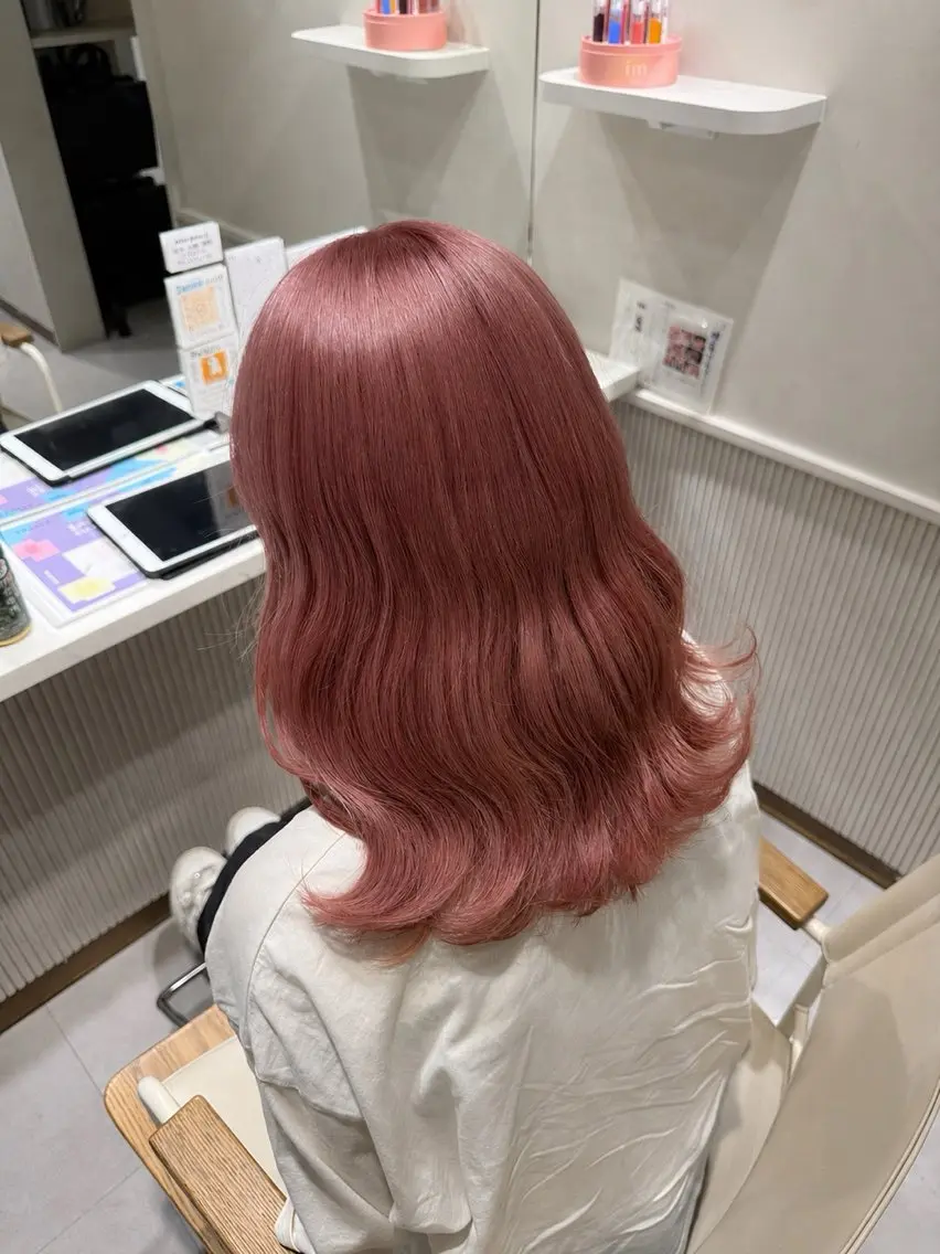✨人気No.3✨ケアブリーチリタッチ＋透明感カラー＋補修トリートメント💞の写真