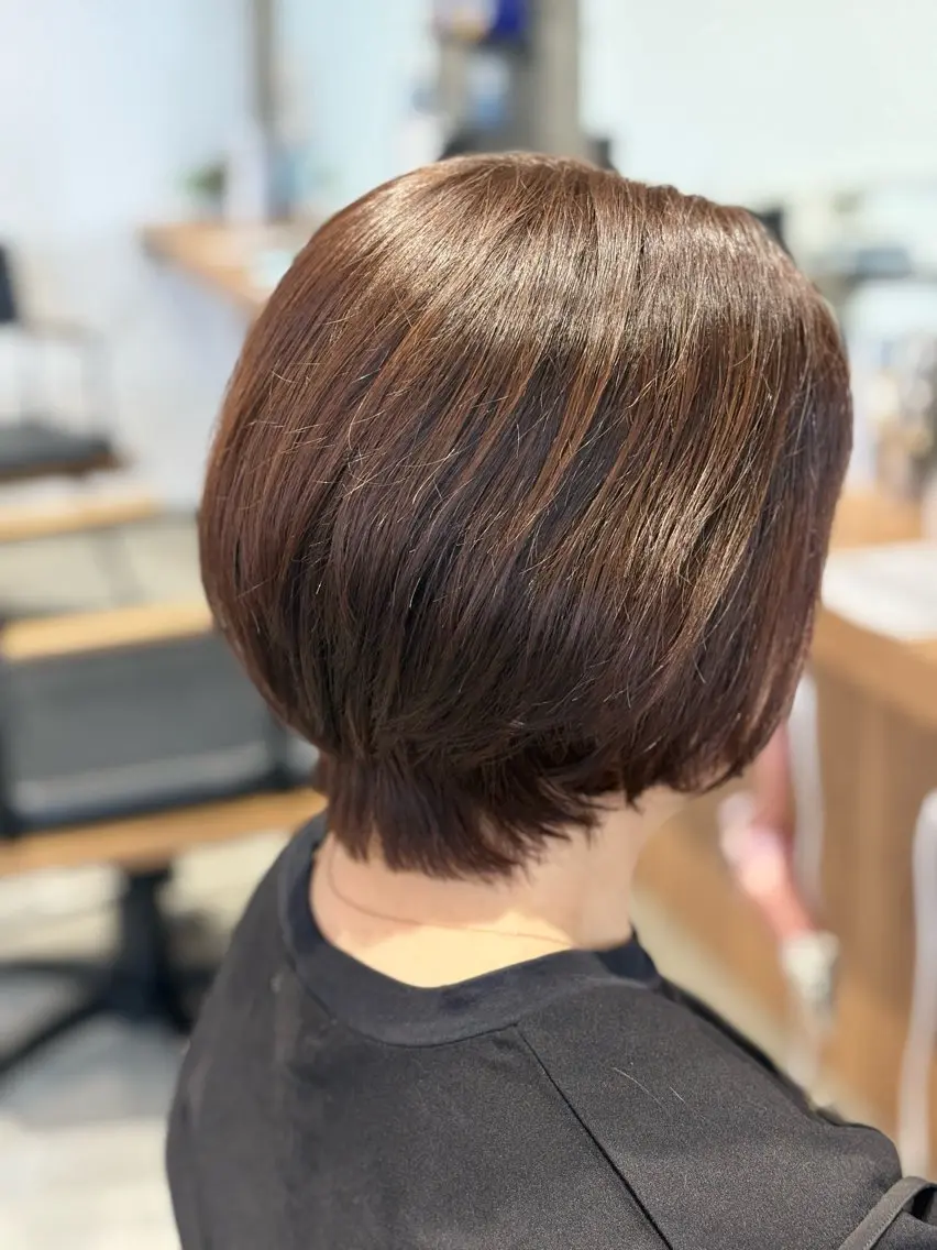 ショートボブカット💇‍♀️&全体ヘアカラー✨ 【補足説明を必ずご確認下さい⚠️】の写真