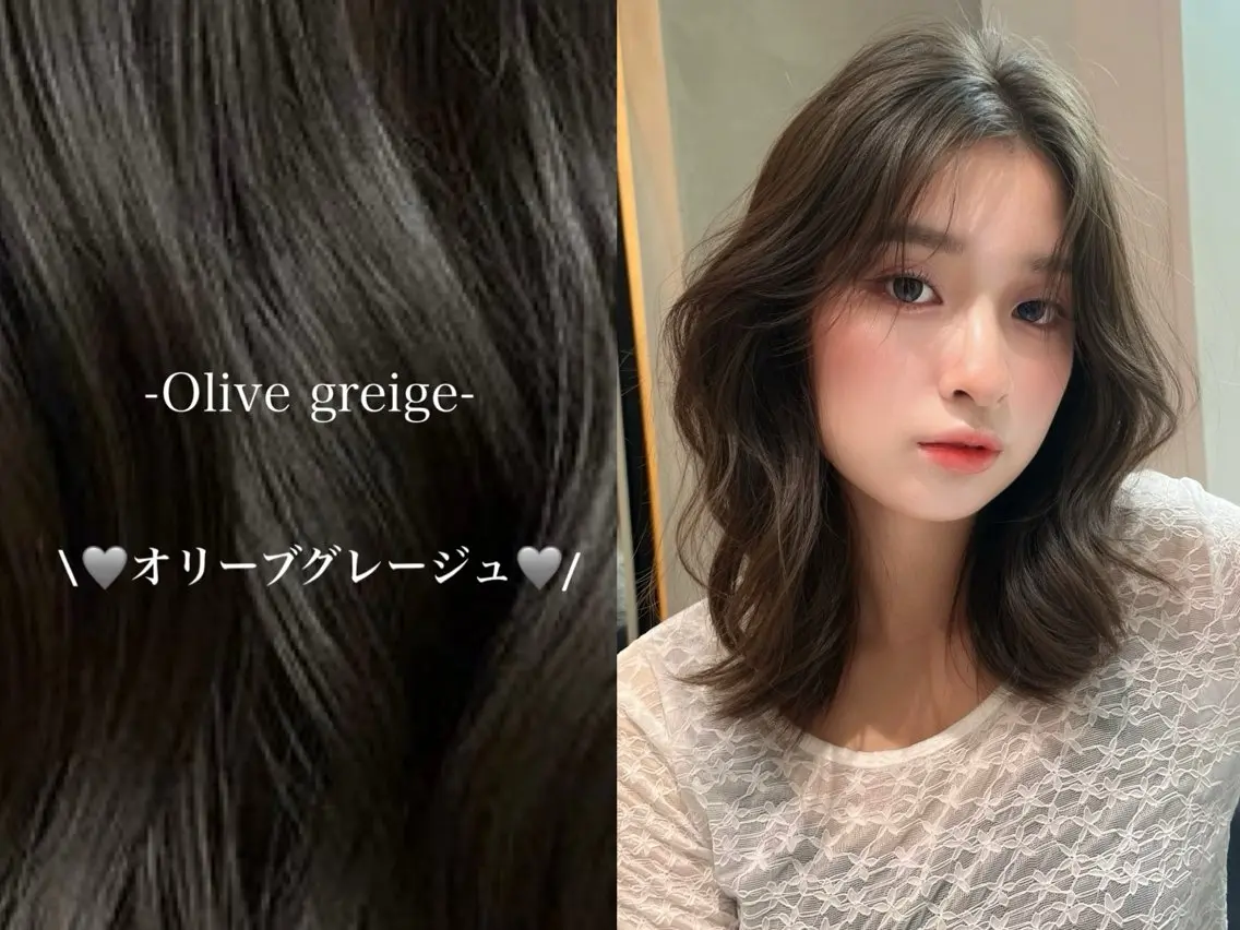 ミディアム カット ヘアカラー rina似合わせ レイヤー/メンズのヘアスタイル