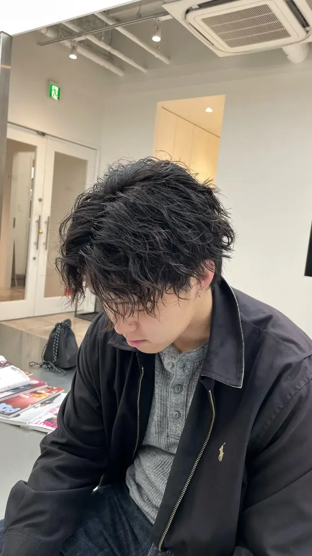 パーマ メンズ カット パーマ fifth 阿部楓のヘアスタイル
