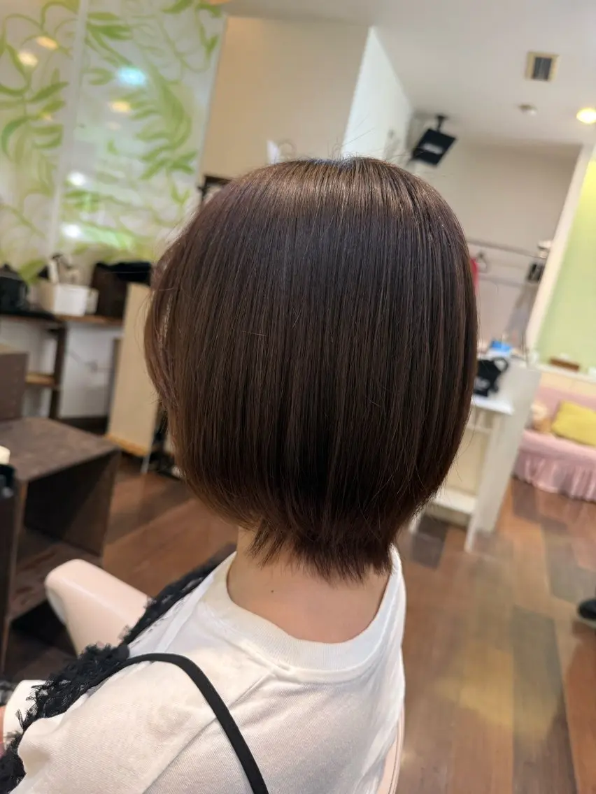 ショート 縮毛矯正 Olive 南森町店 酸性縮毛矯正のヘアスタイル