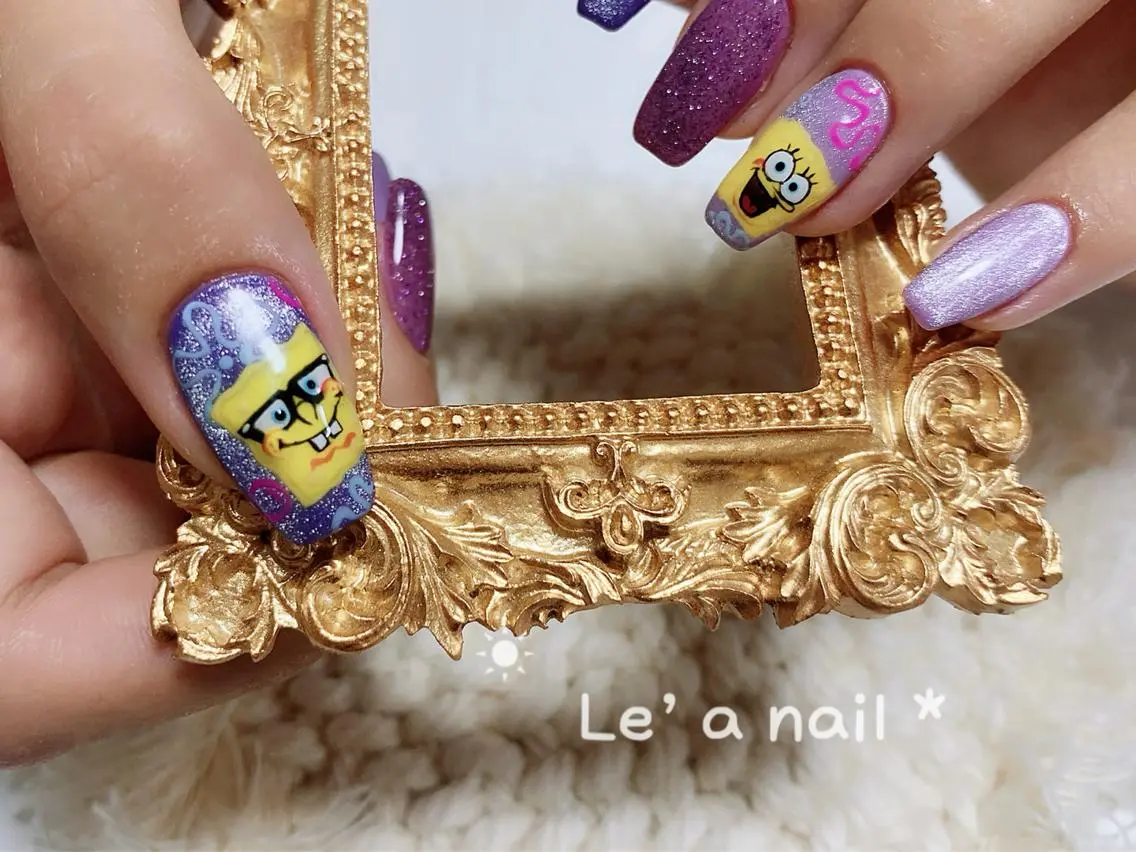 ショート カラー ネイル アートネイル Le’a NailSalonのネイルデザイン