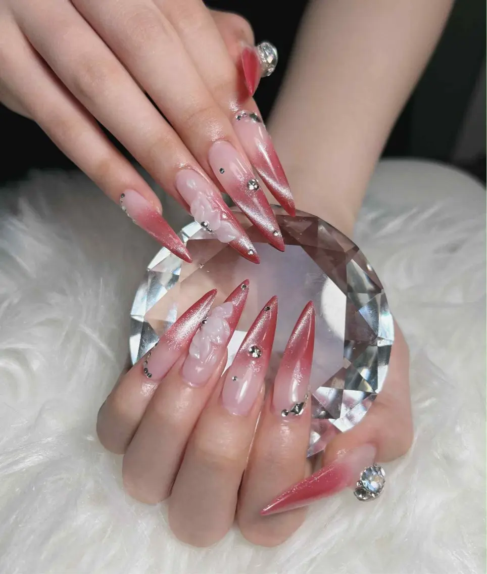 ネイル 長さ出し ロングネイル Smile nails92のネイルデザイン