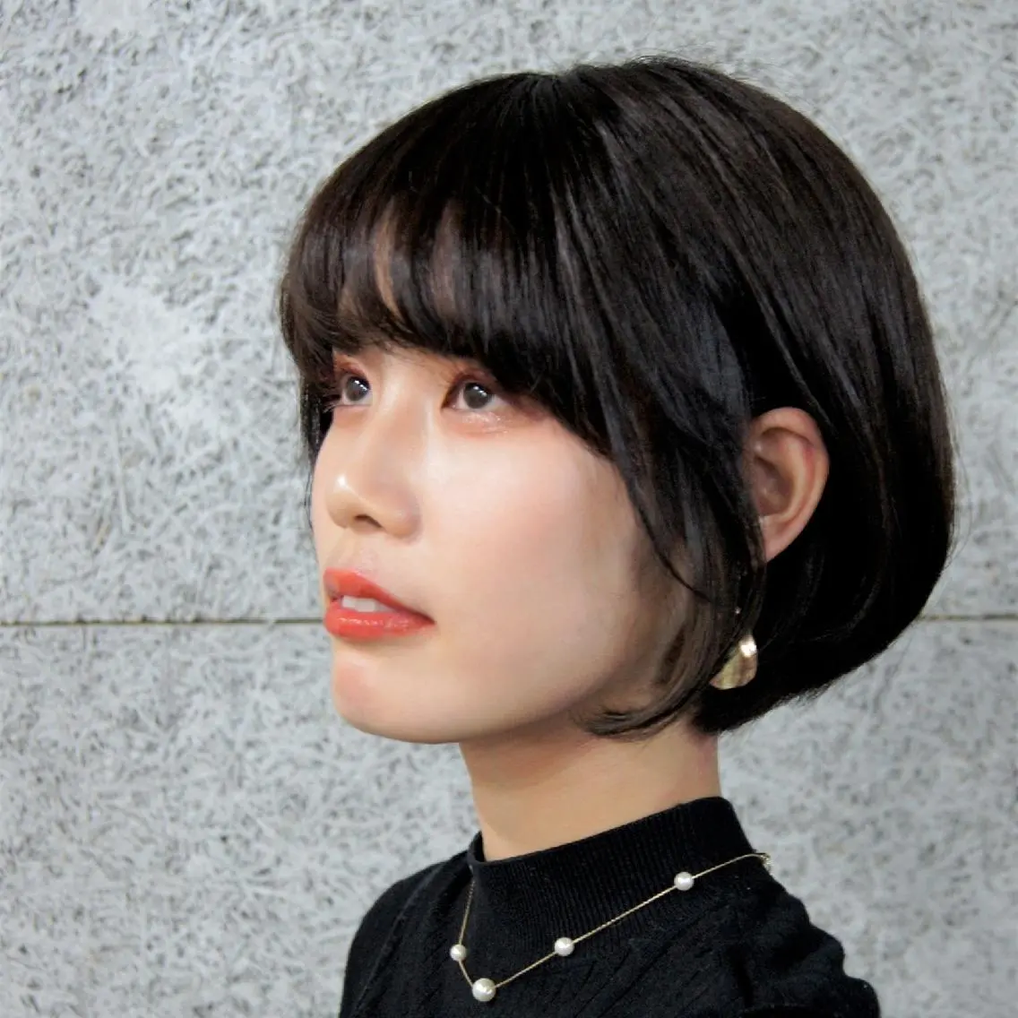 ショート カラー 前下がりボブ ボブ terra✂️川嶋 大輔のヘアスタイル