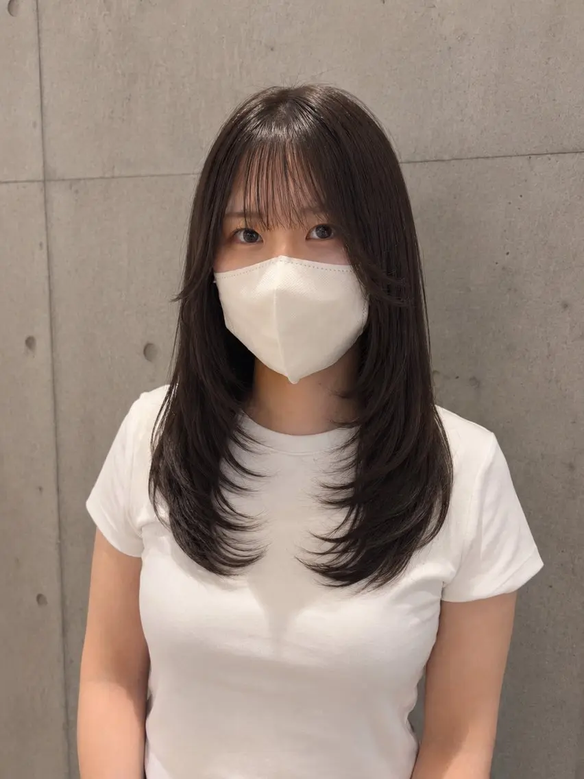 ロング カット 南 菜花のヘアスタイル
