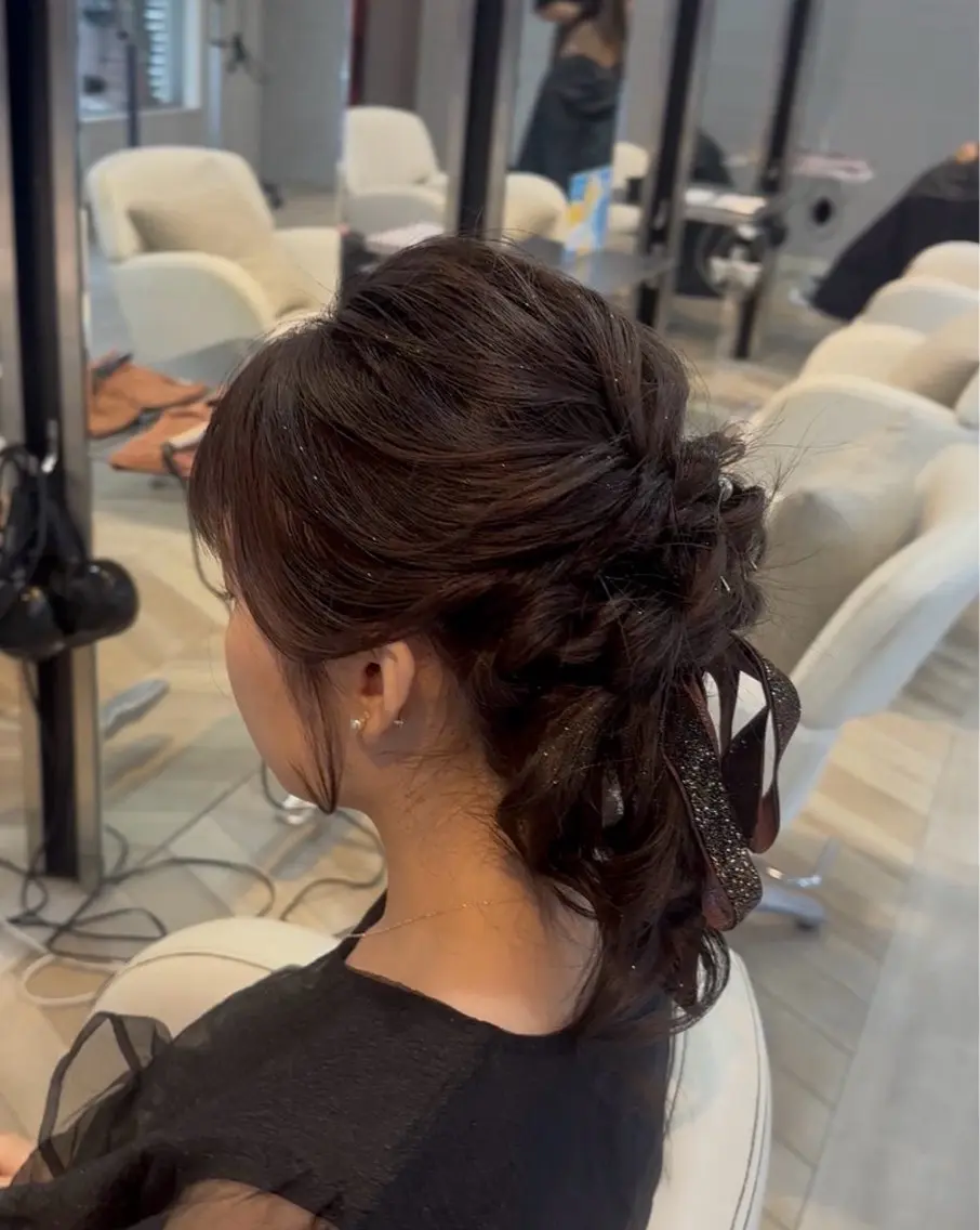 ヘアアレンジ ヘアセット ✂︎ mina✂︎のヘアスタイル