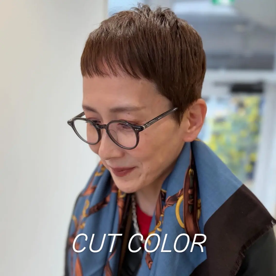 ショート カラー 森 勇介のヘアスタイル