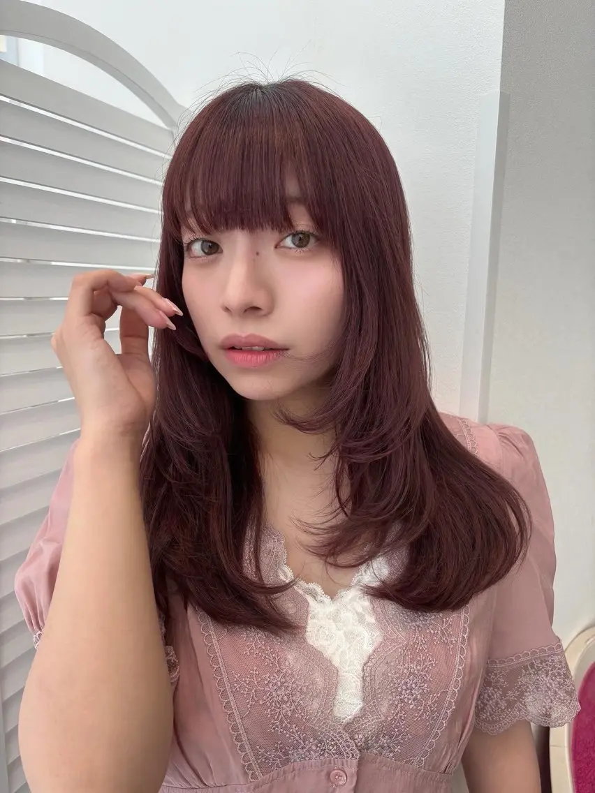 ロング カラー ピンクカラー シルバー ktwo☆ ☆姫野 琳のヘアスタイル