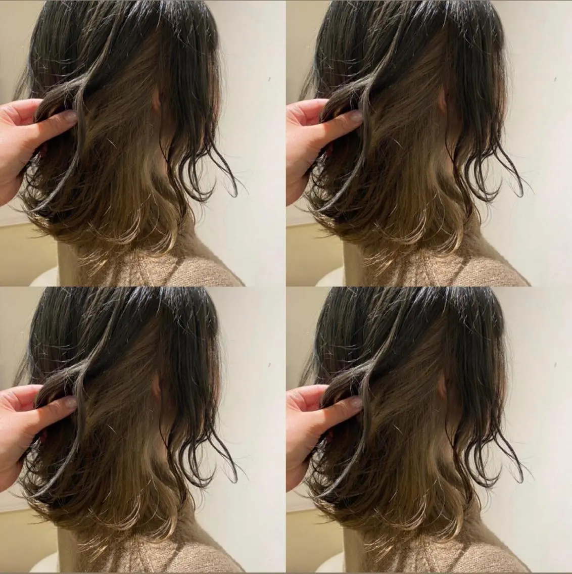 ミディアム カラー インナーカラー レイヤー×艶髪特化 マネージャー安藤光司のヘアスタイル