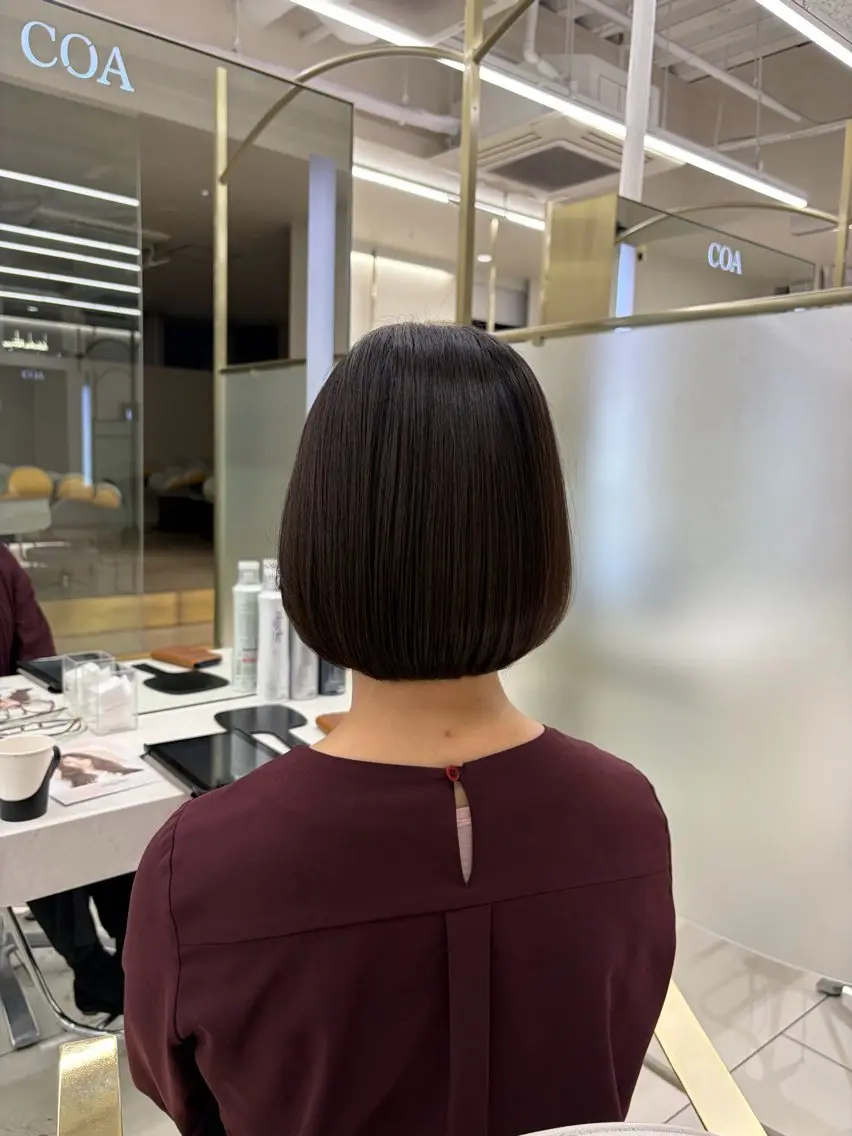 ショート カラー ボブ トリートメント COAGINZA /メンズ/ERINAのヘアスタイル