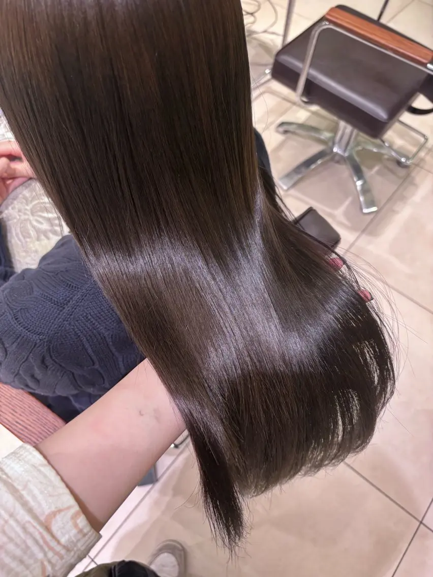 ロング カット ヘアカラー トリートメント 艶カラー🌟髪質改善 髙畑爽のヘアスタイル