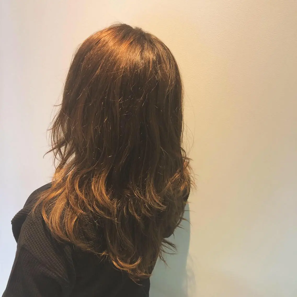 セミロング カラー ヘアアレンジ 吉田 瑛美のヘアスタイル