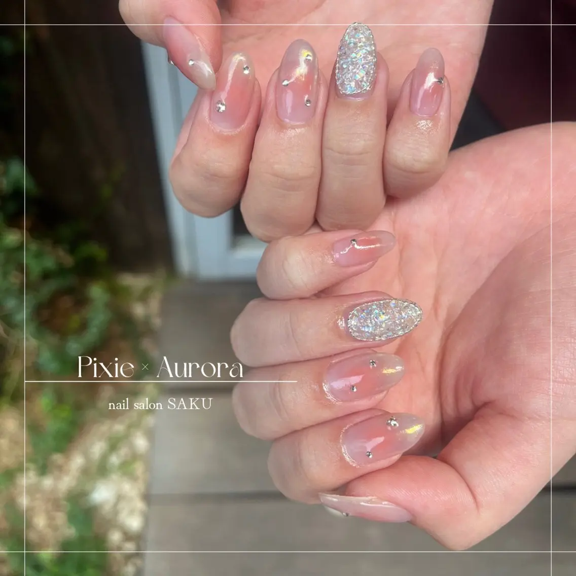 ネイル ニュアンスネイル シンプルネイル SAKU nail 作島茜のネイルデザイン