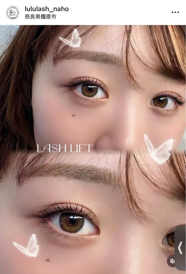 マツエク・マツパ 一重×まつ毛パーマ Lulu Lash ✳︎のマツエク・マツパデザイン