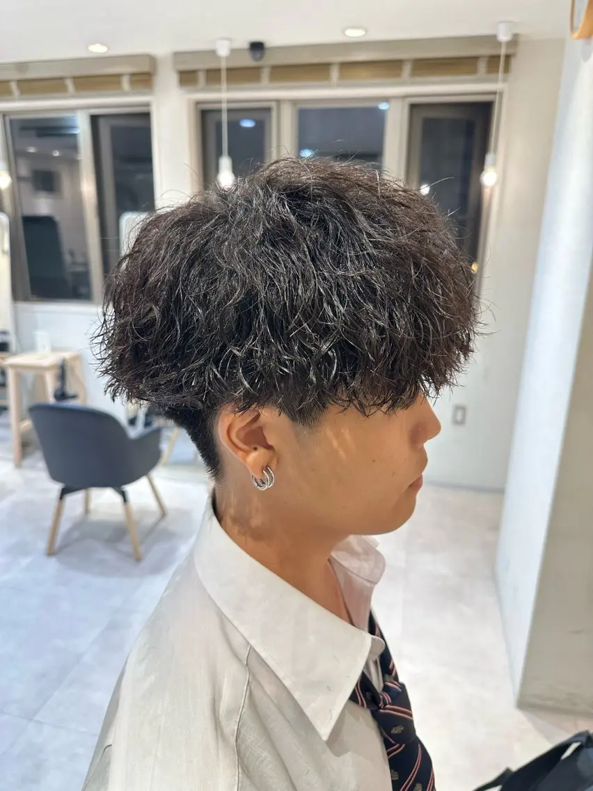 パーマ メンズ カット パーマ トリートメント 【パーマの達人】 💎メンズ特化🔥徹のヘアスタイル