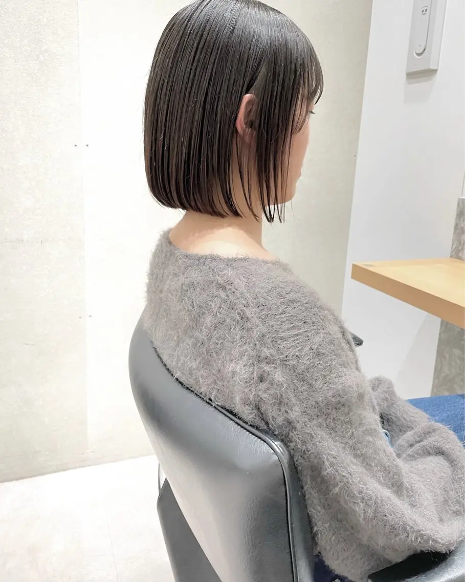 【お悩みの方必見❗️】乾かすだけでまとまるボブカットの写真