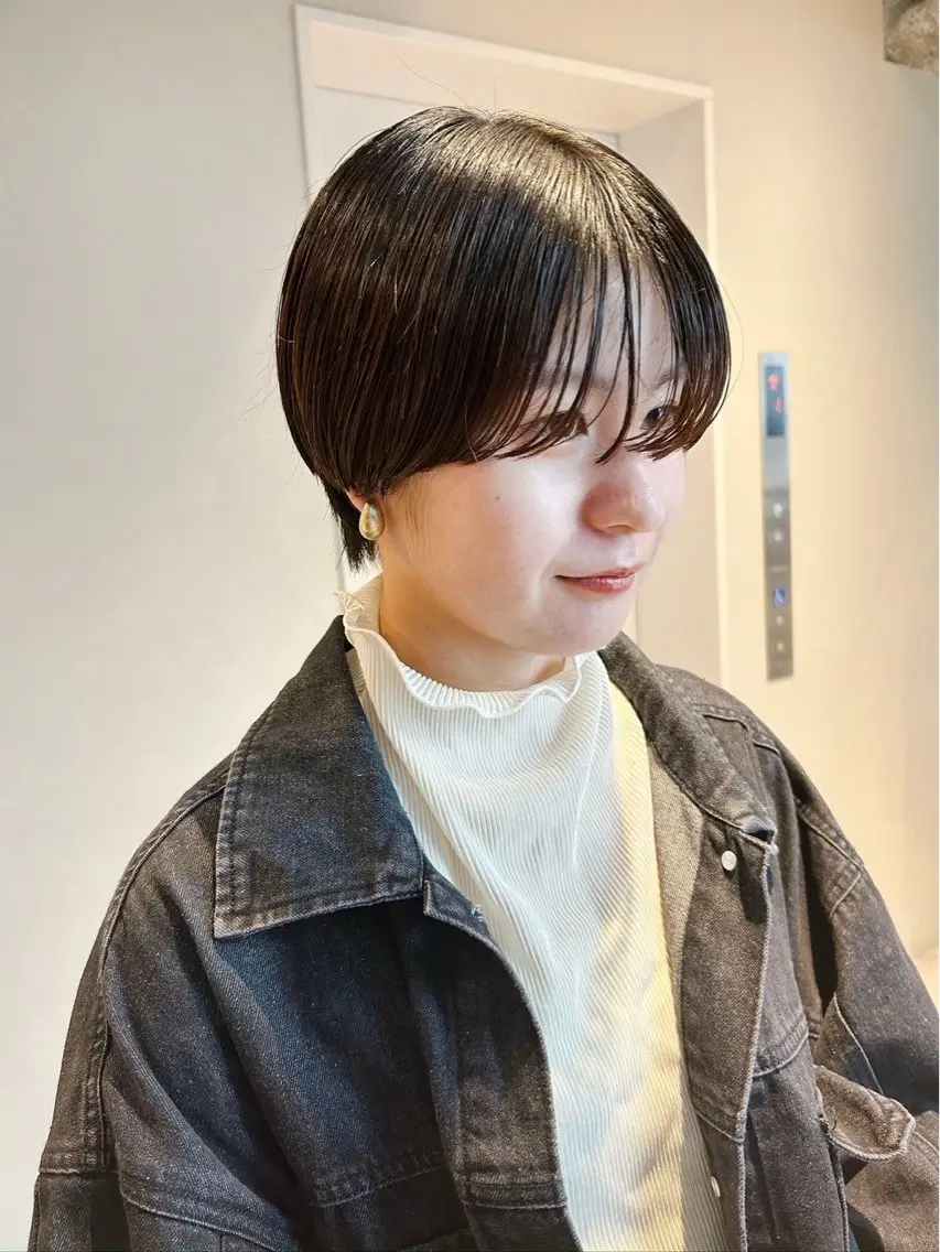 ショート レディースパーマ モデル募集RIKOのヘアスタイル