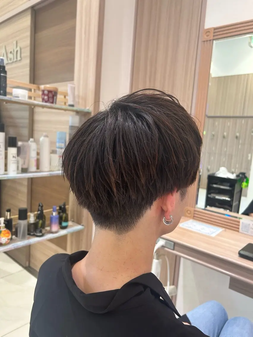 ショート メンズ マッシュ モデル募集中 松原京のヘアスタイル