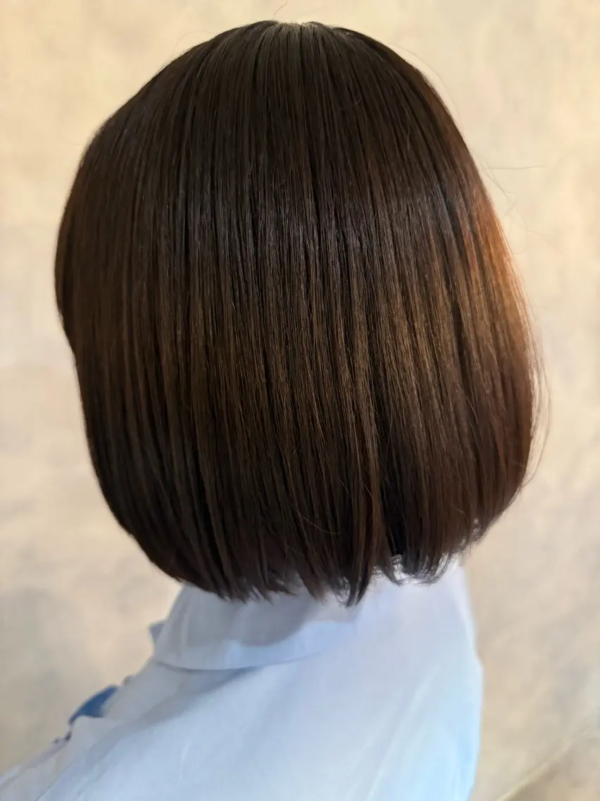 ショート カラー ブラウンカラー soyon 心斎橋店のヘアスタイル