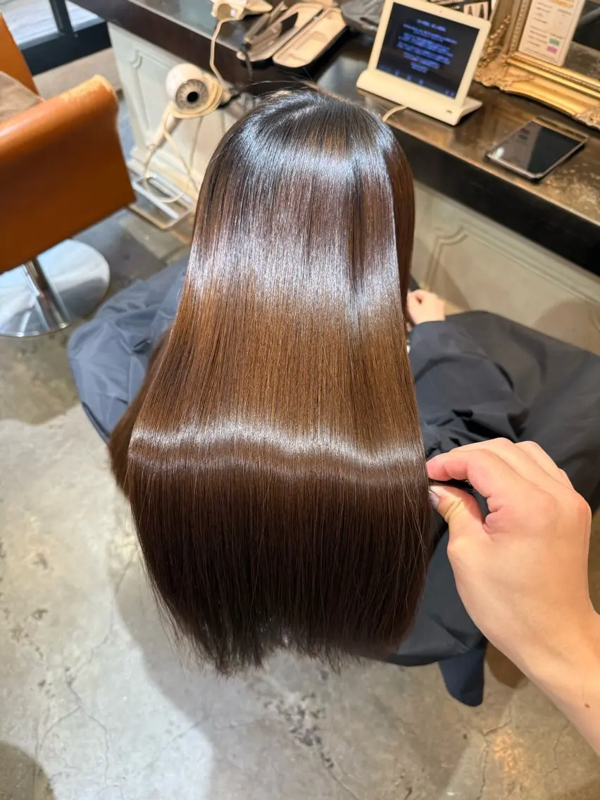 ロング パーマ 髪質改善&縮毛矯正 カット/soyaのヘアスタイル
