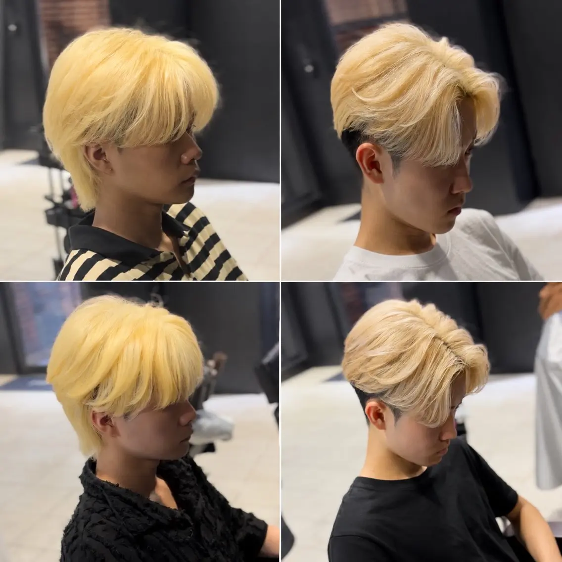 ミディアム カラー メンズ カット ヘアカラー メンズカラー支持率 No.1【心斎橋】のヘアスタイル