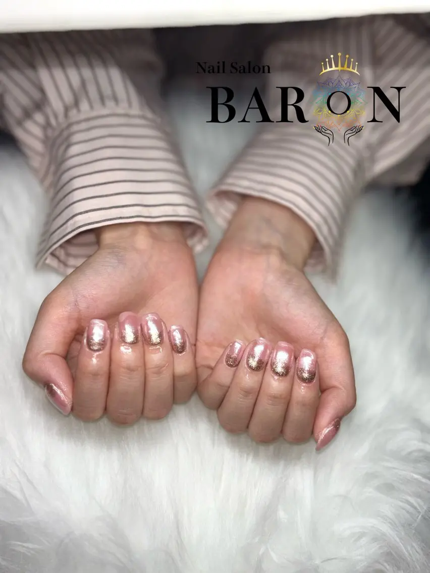 ネイル ラメ(グリッター) ラメグラデーション ♛︎BARON♛︎ MASHIROのネイルデザイン
