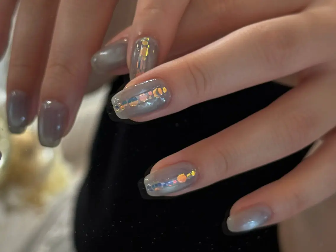 ネイル フレンチネイル マグネットネイル 持ち込み ニュアンスネイル ワンカラーネイル ハンドネイル LINEA.nail Kozueのネイルデザイン
