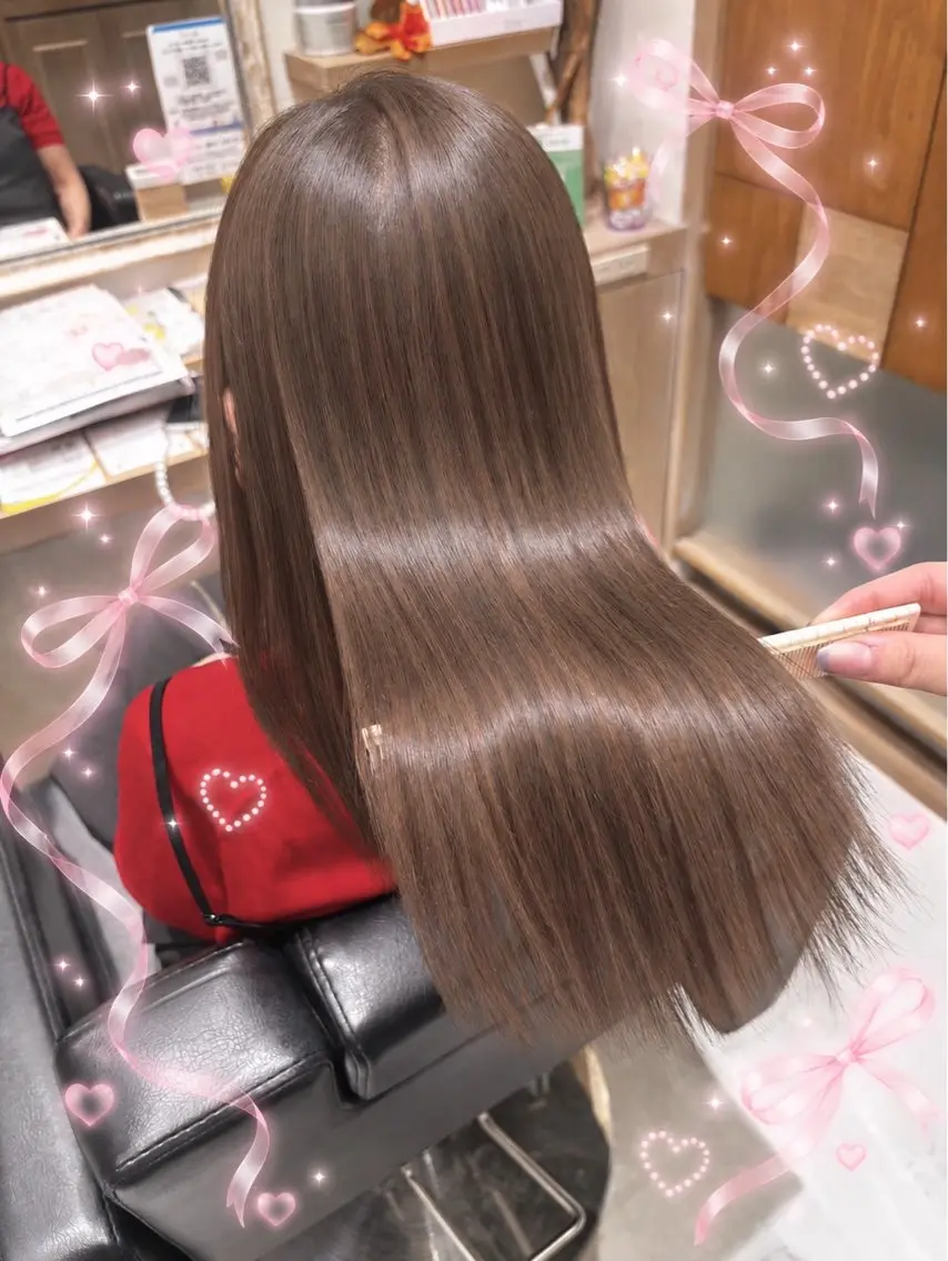 ロング カラー カット ヘアカラー 透明感カラー🧡 静岡/♡ヘアセットのヘアスタイル
