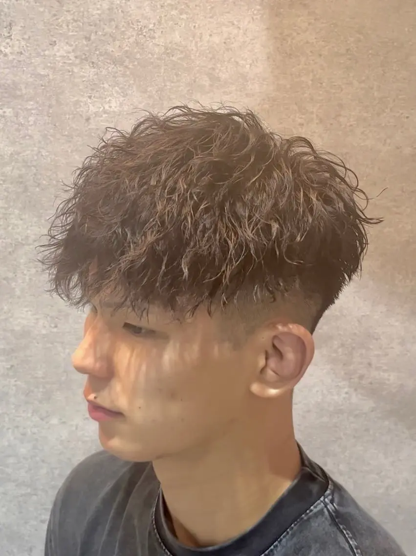 ショート カラー パーマ メンズ キッズ カット パーマ トリートメント ヘアセット 🔥パーマ特化🔥 優馬のヘアスタイル