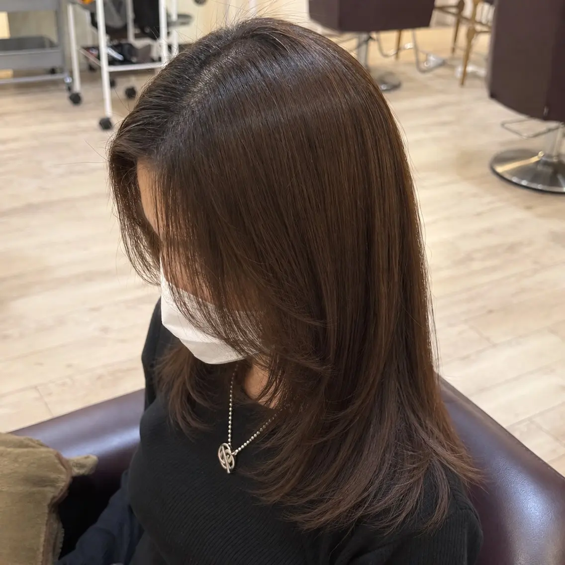 ミディアム 今田 莉心のヘアスタイル