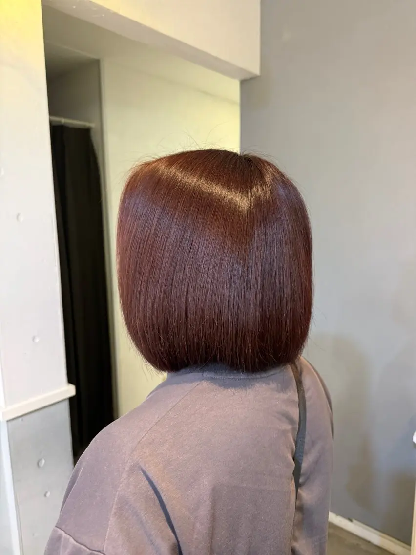 ショート カラー カット ヘアカラー トリートメント Hikari／暖色／ ブラウンカラー🤍のヘアスタイル