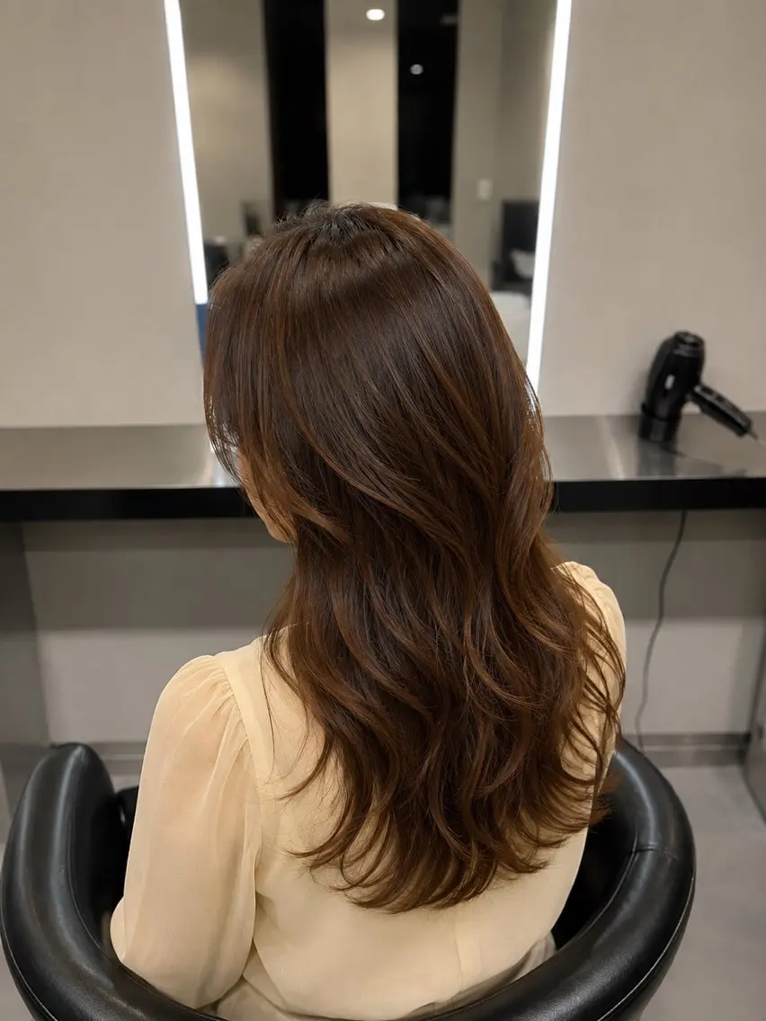 ミディアム カラー ブラウンカラー トリートメント 🌈ウルトワ水素 髪質改善naru🌈のヘアスタイル