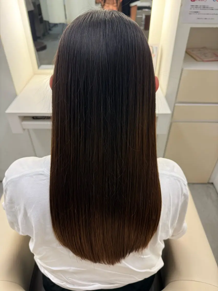 ロング カット 縮毛矯正 木村 太偉至のヘアスタイル