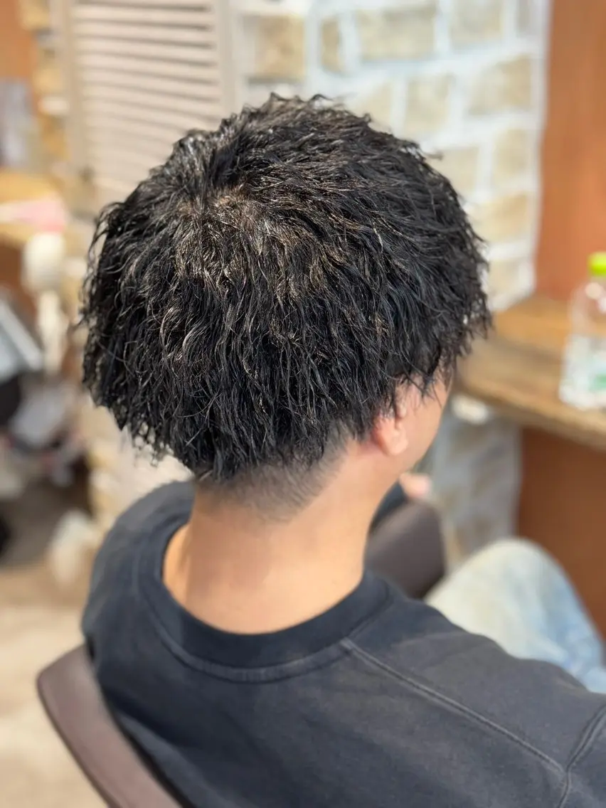 ミディアム ミディアムパーマ ツイストパーマ カット パーマ メンズ特化 TAKUYAのヘアスタイル