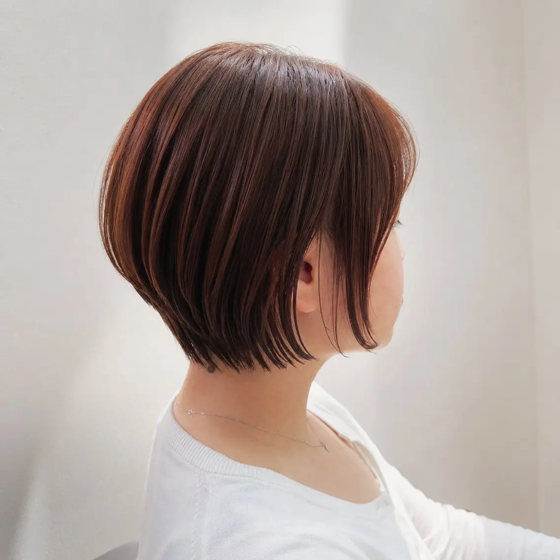 ショート カラー 広島 ボブ/レイヤー/石井のヘアスタイル