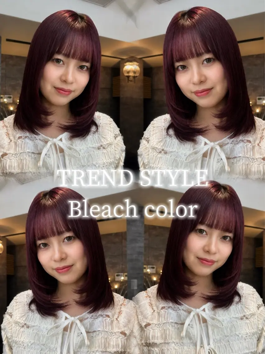 カラー 🎀古沢月渚🎀 ワンカラーのヘアスタイル