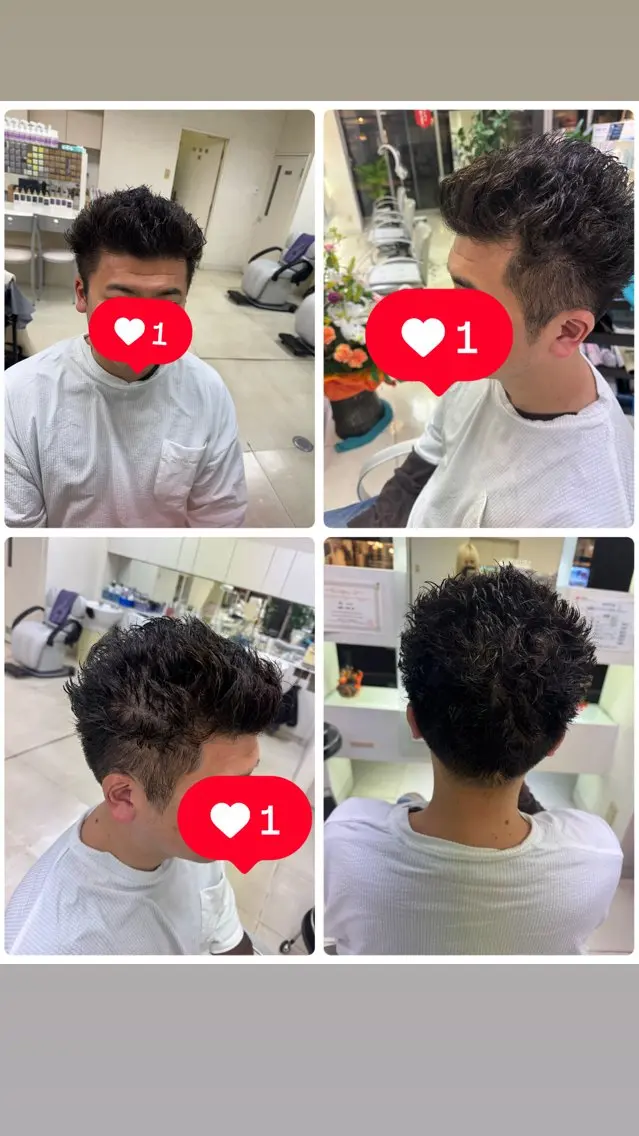 メンズ メンズパーマ タカハシ リナのヘアスタイル