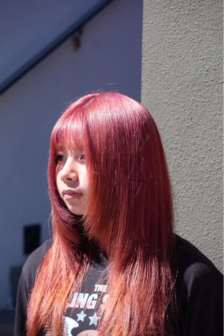 ロング カラー ヘアカラー トリートメント 野里 来希のヘアスタイル