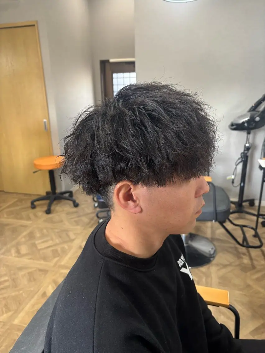 パーマ メンズ カット パーマ 🌼韓国ヘア🌼 田中義也のヘアスタイル
