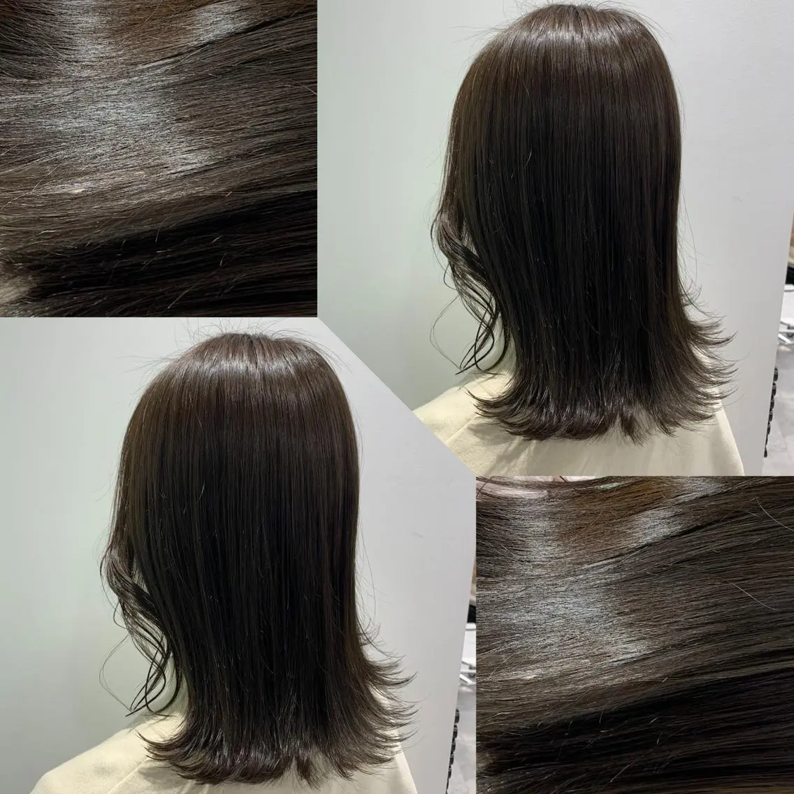 ミディアム カラー パーマ ヘアアレンジ ネイル マツエク・マツパ 韓国風ベージュ🤎 赤みなし🌿横浜🤎のヘアスタイル