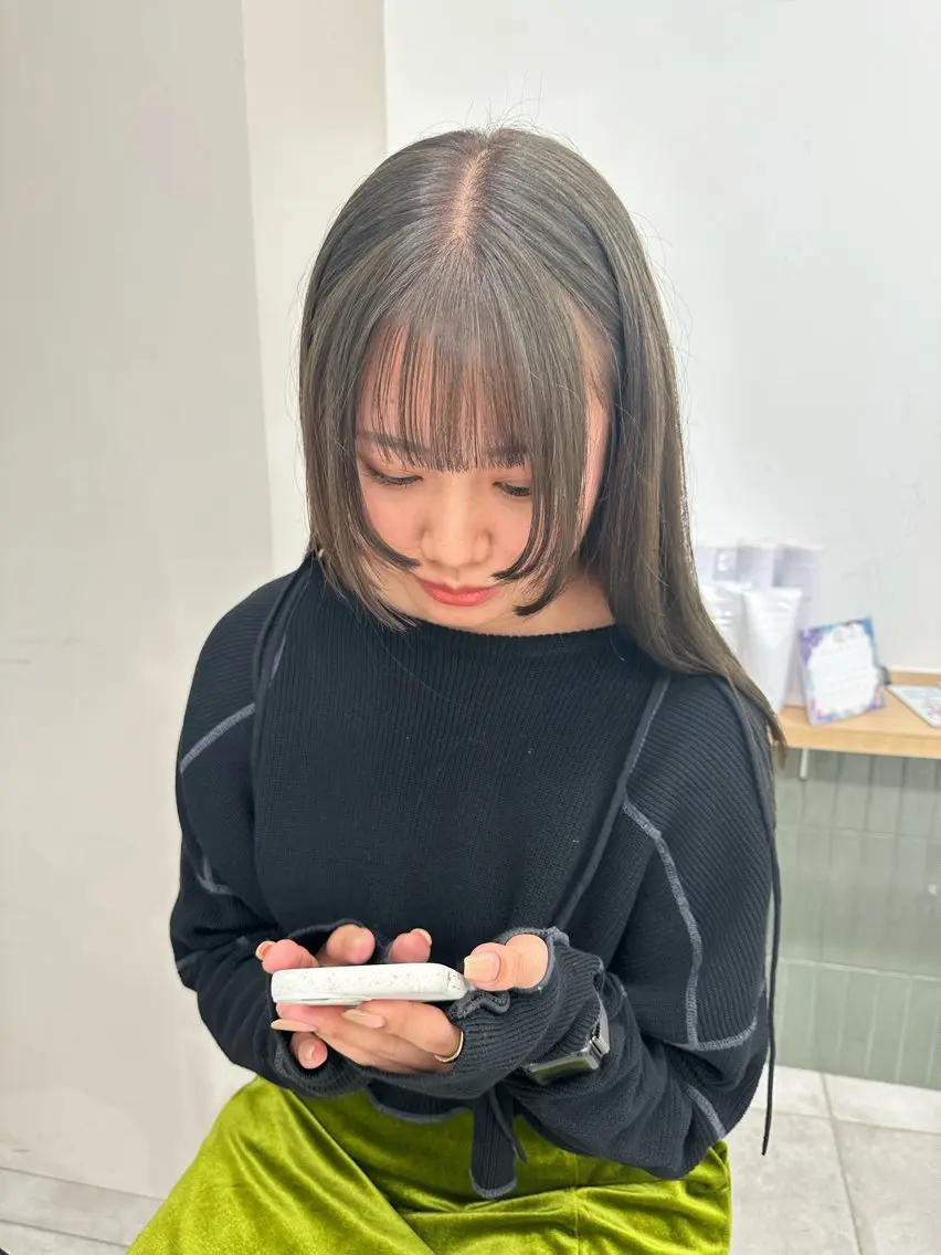 セミロング カラー キッズ オトナヘア🌸 harukaのヘアスタイル