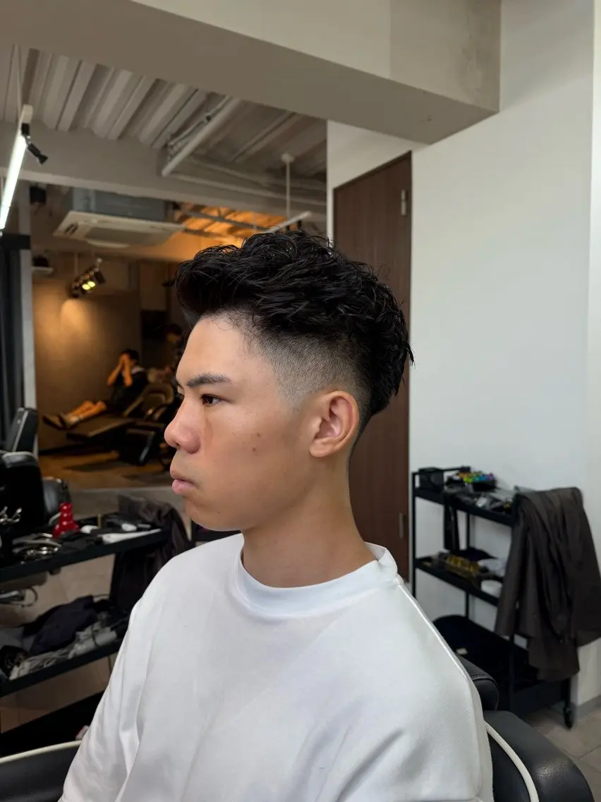 メンズ オールバック メンズパーマ カット 直毛改善特化美容師/ 大森雄貴のヘアスタイル