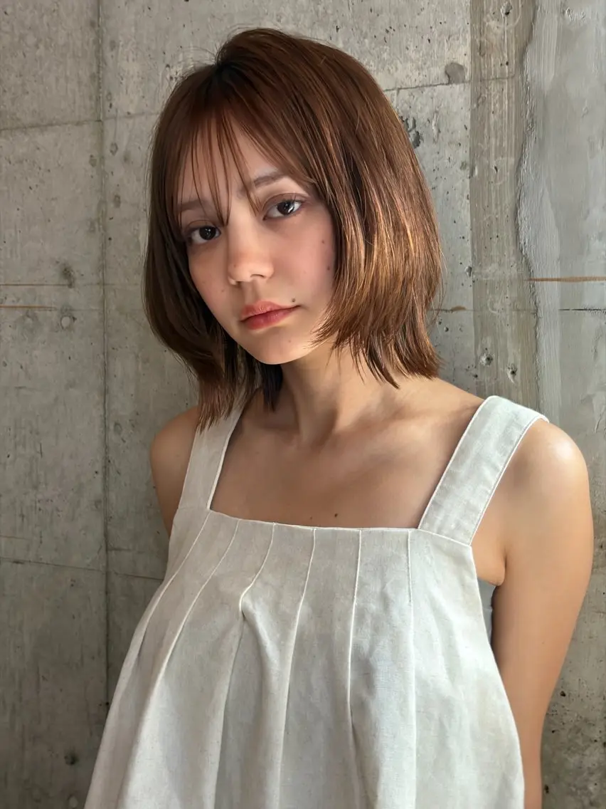 ミディアム カット トリートメント Life salon SAKURAのヘアスタイル