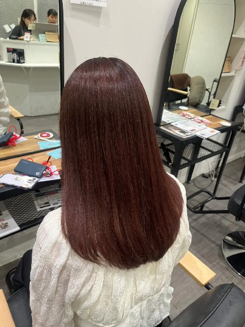カラー ヘアカラー 暖色🍎透明感カラー 🩵小林かりんのヘアスタイル