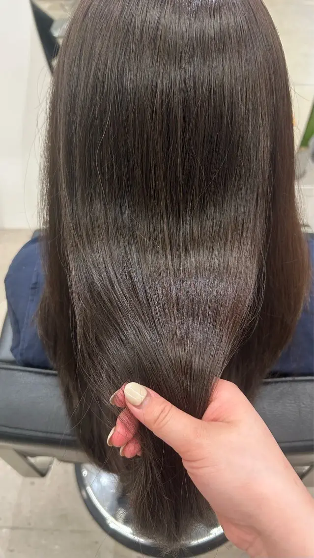 ロング カラー ベージュカラー ブラウンカラー ブラウンベージュ 透明感カラー ヘアカラー トリートメント ヘッドスパ 梅田/茶屋町/ 髪質改善/🎀こゆずのヘアスタイル