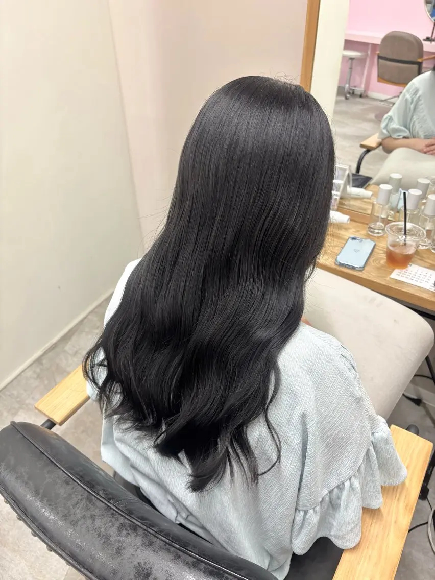 ロング カラー カット ヘアカラー トリートメント 2ヶ月持つカラー 🍀梅田・増田のヘアスタイル