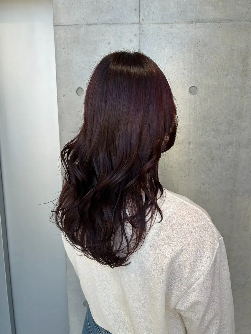 ロング カラー ヘアアレンジ ヘアカラー トリートメント ボブ艶モテカラー🫧 カリンのヘアスタイル