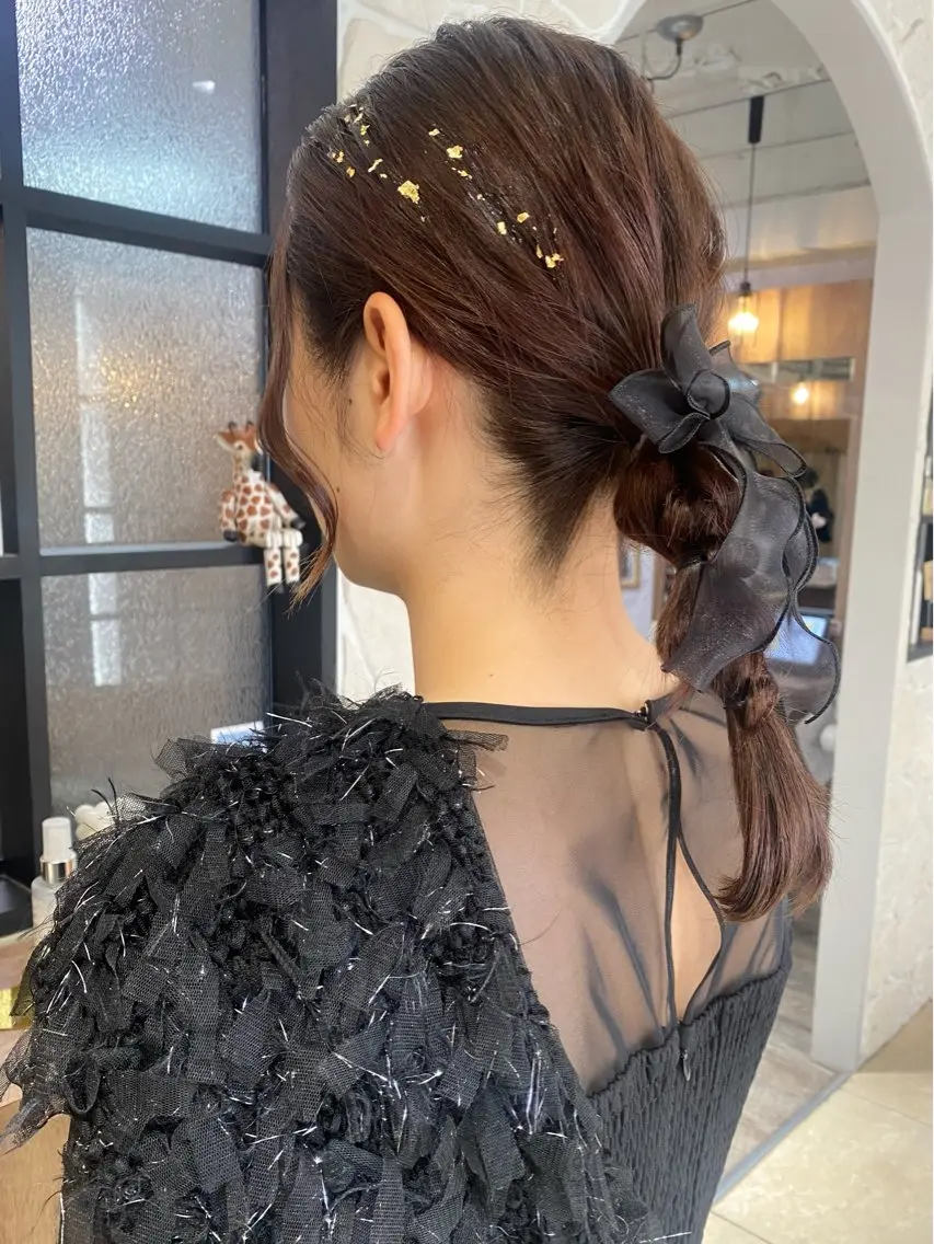 《 セット オススメNo.1 》 🌼 ヘアアレンジ 🌼 お呼ばれ.推し活.デート前 オススメ⭕️の写真