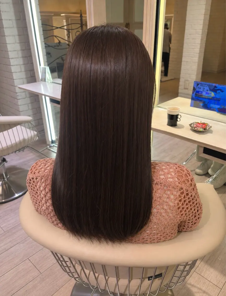 カラー ブラウンカラー ヘアカラー トリートメント カラーモデル募集中 ‬ユイ🎀のヘアスタイル