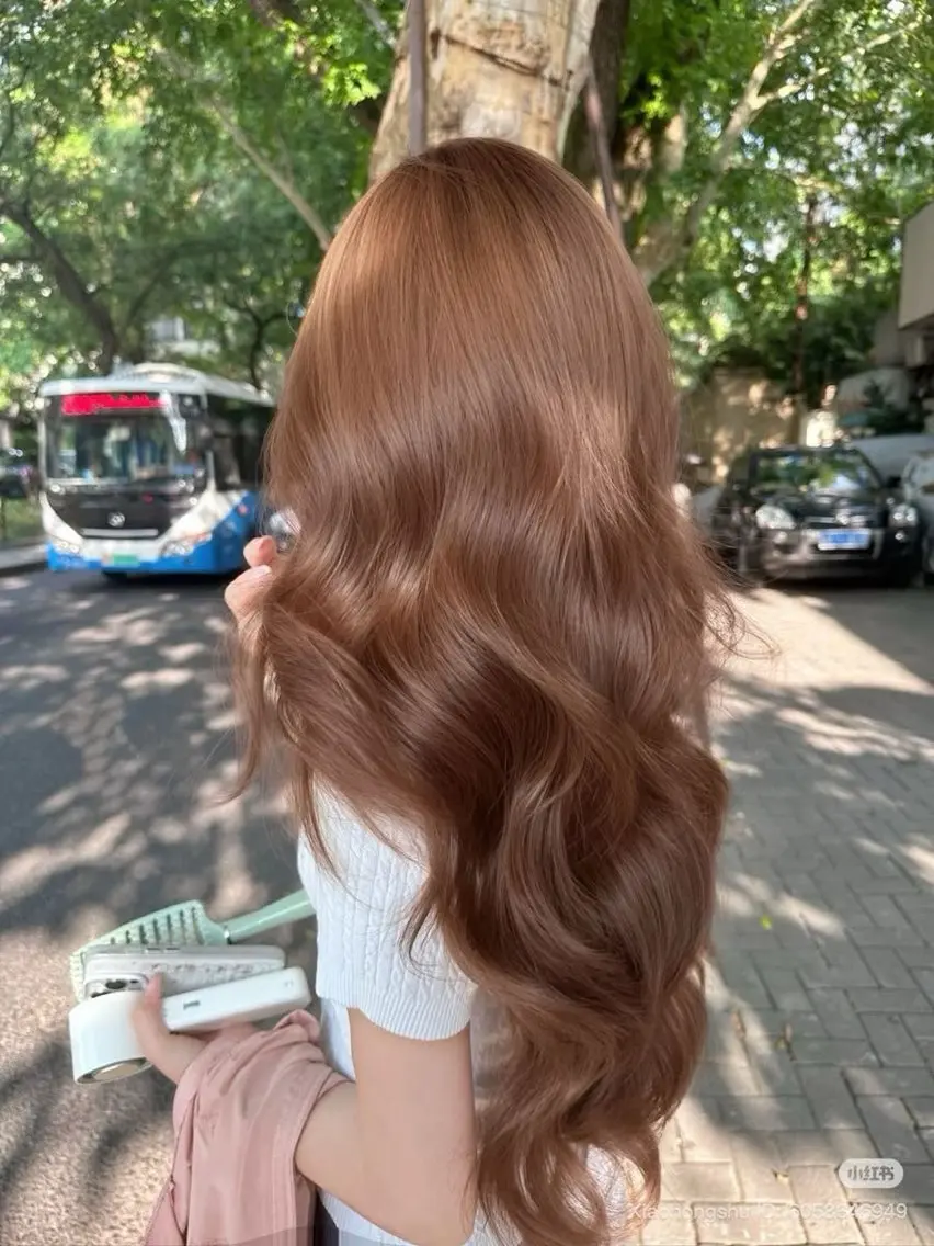 ロング カラー ヘアカラー 韓国×ワンホン 艶カラー/ハヅキ🎀のヘアスタイル